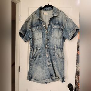 Free People Denim Jumper